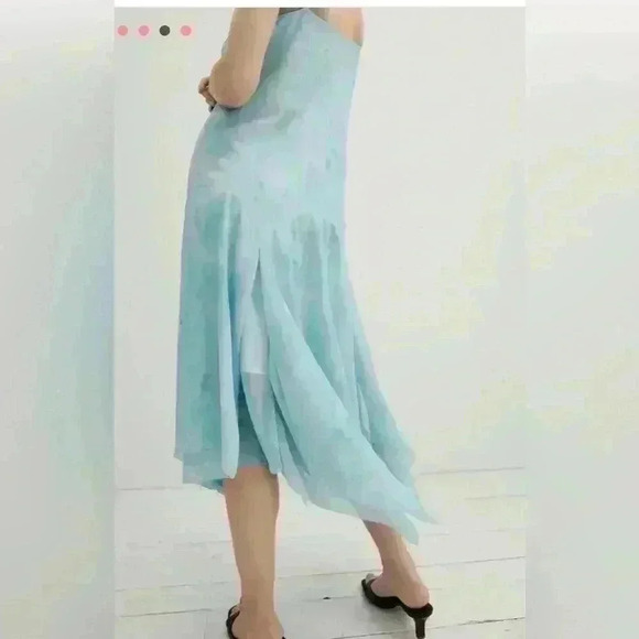 HATCH Maternity Annette Dress, blue, Size 1 - Picture 4 of 5